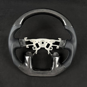 Nissan Patrol Y62 2012-2024 Premium Steering Wheel - Genuine Perforated Leather & Carbon Fiber - Tech4tourers