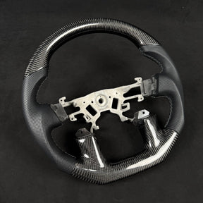 Nissan Patrol Y62 2012-2024 Premium Steering Wheel - Genuine Perforated Leather & Carbon Fiber - Tech4tourers