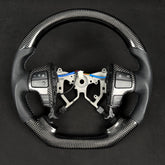Premium Steering Wheel - Suitable for use with Toyota LandCruiser 70 Series 2007-2023 Genuine Perforated Leather & Carbon Fiber - Tech4tourers