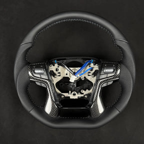 Premium Steering Wheel - Suitable for use with Toyota LandCruiser 200 Series 2015-2021 Genuine Perforated Leather - Tech4tourers