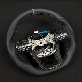 Premium Steering wheel - Suitable for use with Toyota Hilux N80 2015-2026 Genuine Leather + Centre Stripe - Tech4tourers