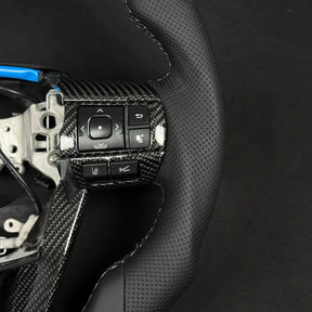 Premium Steering wheel - Suitable for use with Toyota Hilux N80 2015-2026 Genuine Leather + Centre Stripe - Tech4tourers