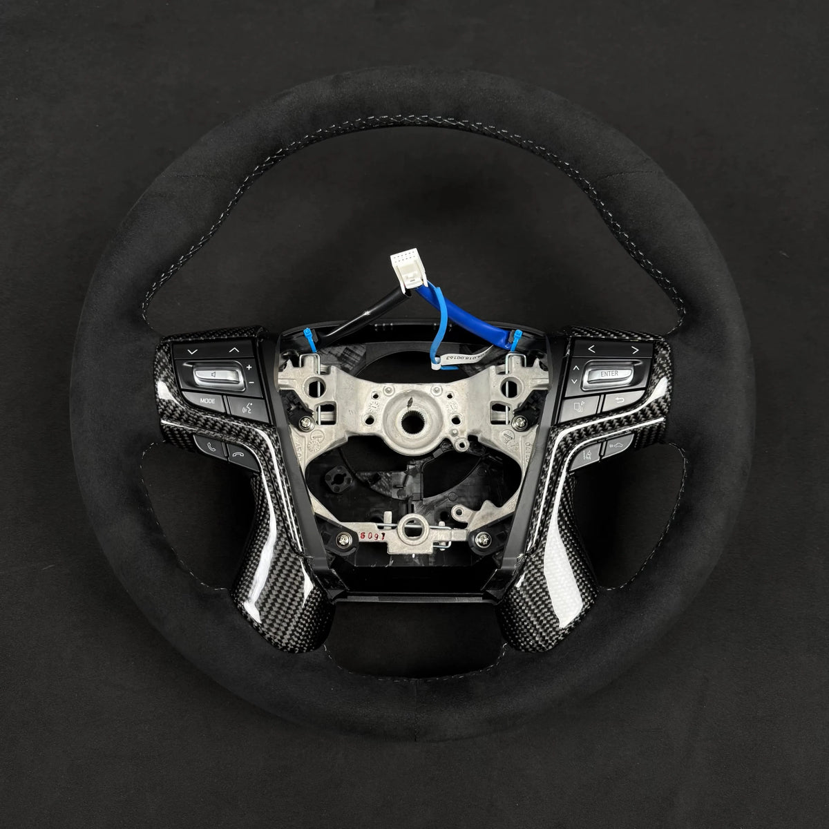 Premium Steering Wheel for Toyota Prado 150 2017-2022 & LandCruiser 200 Series 2016-2021 - GT Series Genuine Alcantara - Tech4tourers