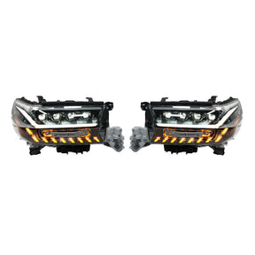 Premium Projector Headlights Suitable For Use With Toyota LandCruiser 200 Series 2016-2021