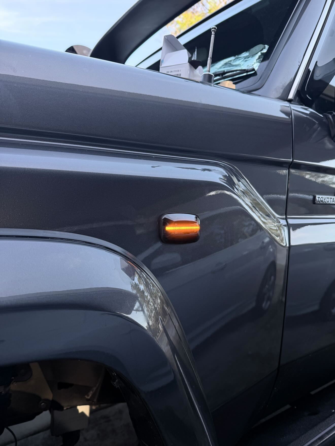Sequential LED Side Marker (smoked) suitable for Toyota 70/80/100 Series - Tech4tourers