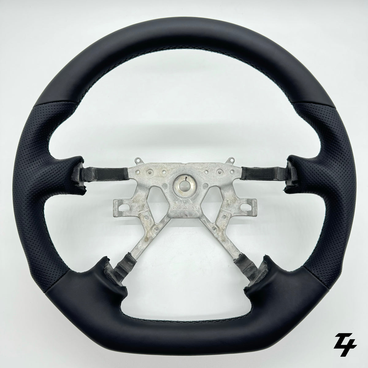 NISSAN PATROL GU Y61 PREMIUM STEERING WHEEL - FULL GENUINE LEATHER