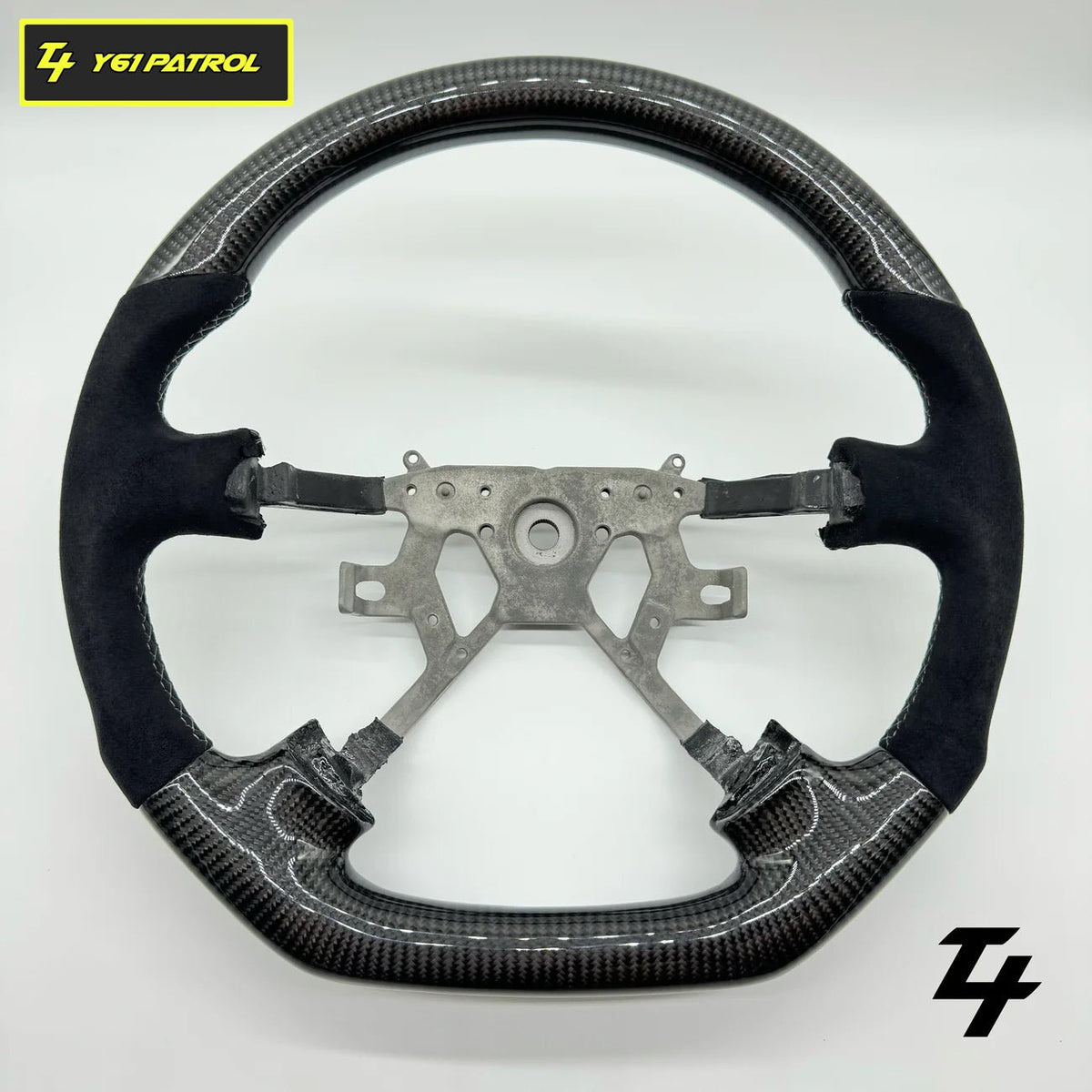Nissan Gu Patrol Y61 Premium Steering Wheel - GENUINE Alcantara - Tech4tourers