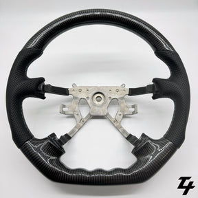 Nissan Patrol Gu Y61 Premium Steering Wheel - GENUINE Leather & Carbon Fiber