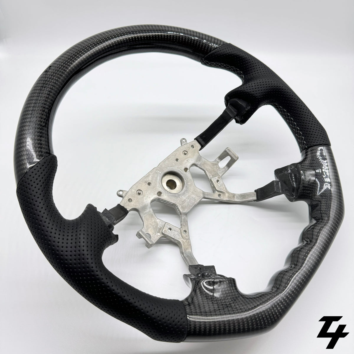 Nissan Patrol Gu Y61 Premium Steering Wheel - GENUINE Leather & Carbon Fiber