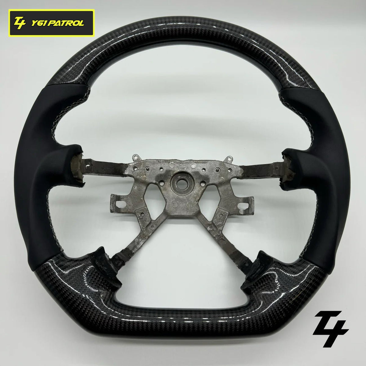 Nissan Patrol Gu Y61 Premium Steering Wheel - GENUINE Napa Leather - Tech4tourers