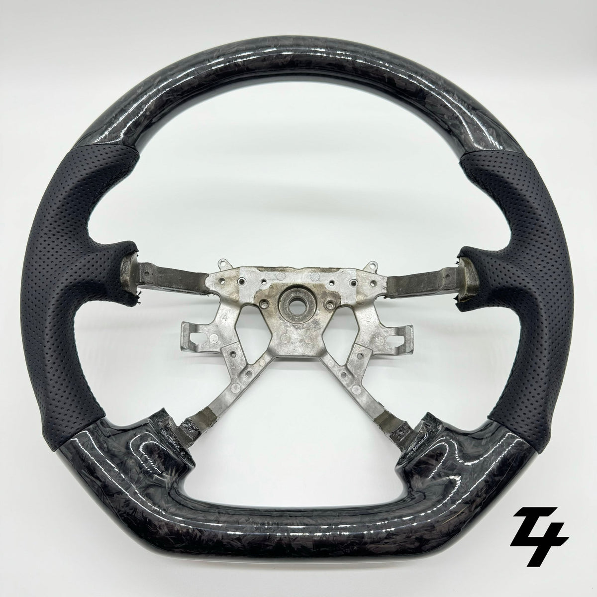 Nissan GU Patrol Y61 Premium Steering Wheel - GENUINE FORGED CARBON & LEATHER - Tech4tourers