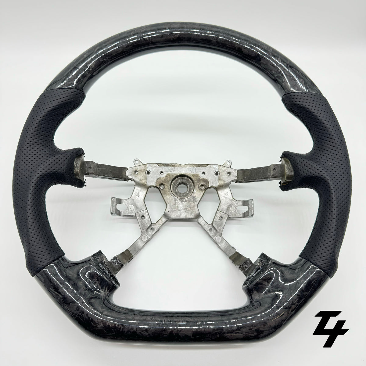 Nissan GU Patrol Y61 Premium Steering Wheel - GENUINE FORGED CARBON & LEATHER