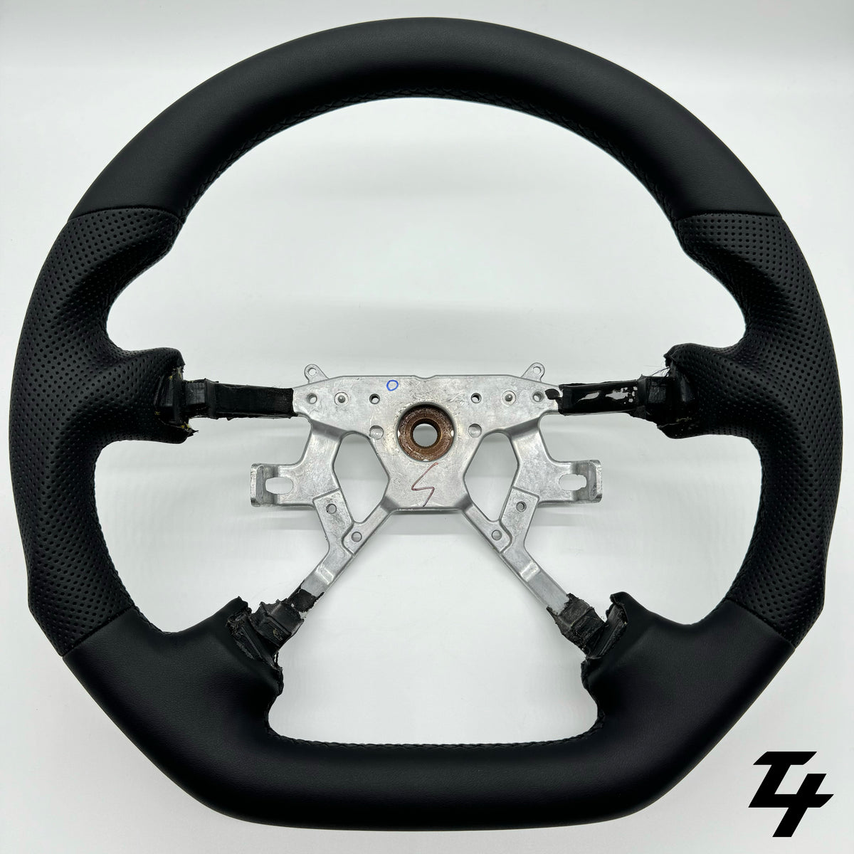 NISSAN PATROL GU Y61 PREMIUM STEERING WHEEL - FULL GENUINE LEATHER