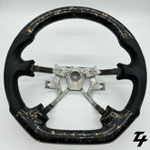 NISSAN GU PATROL Y61 PREMIUM STEERING WHEEL - GENUINE FORGED CARBON (GOLD FLAKE)