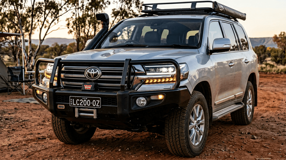 Premium Projector Headlights Suitable For Use With Toyota LandCruiser 200 Series 2016 - 2021 - Tech4tourers