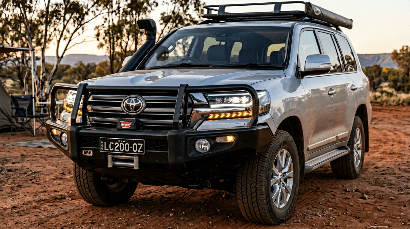Premium Projector Headlights Suitable For Use With Toyota LandCruiser 200 Series 2016 - 2021 - Tech4tourers