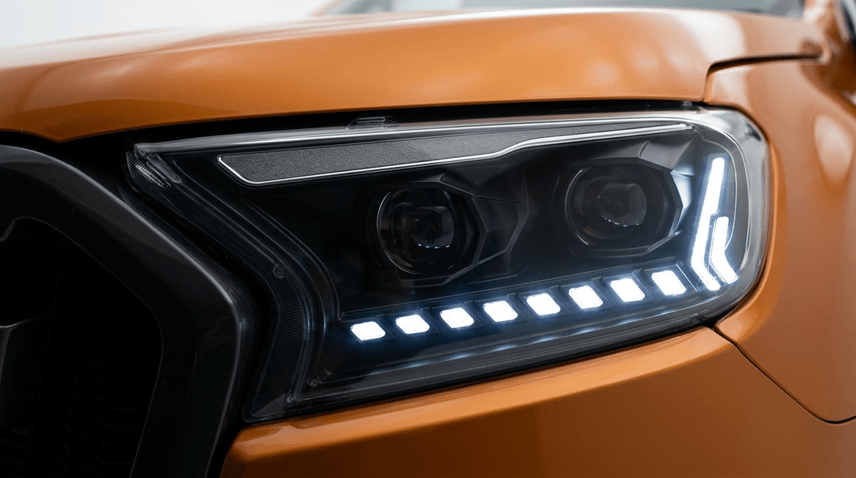 Ford Ranger PX 2 & 3 2015 - 2021 Dual Output LED Projector Headlights - Tech4tourers