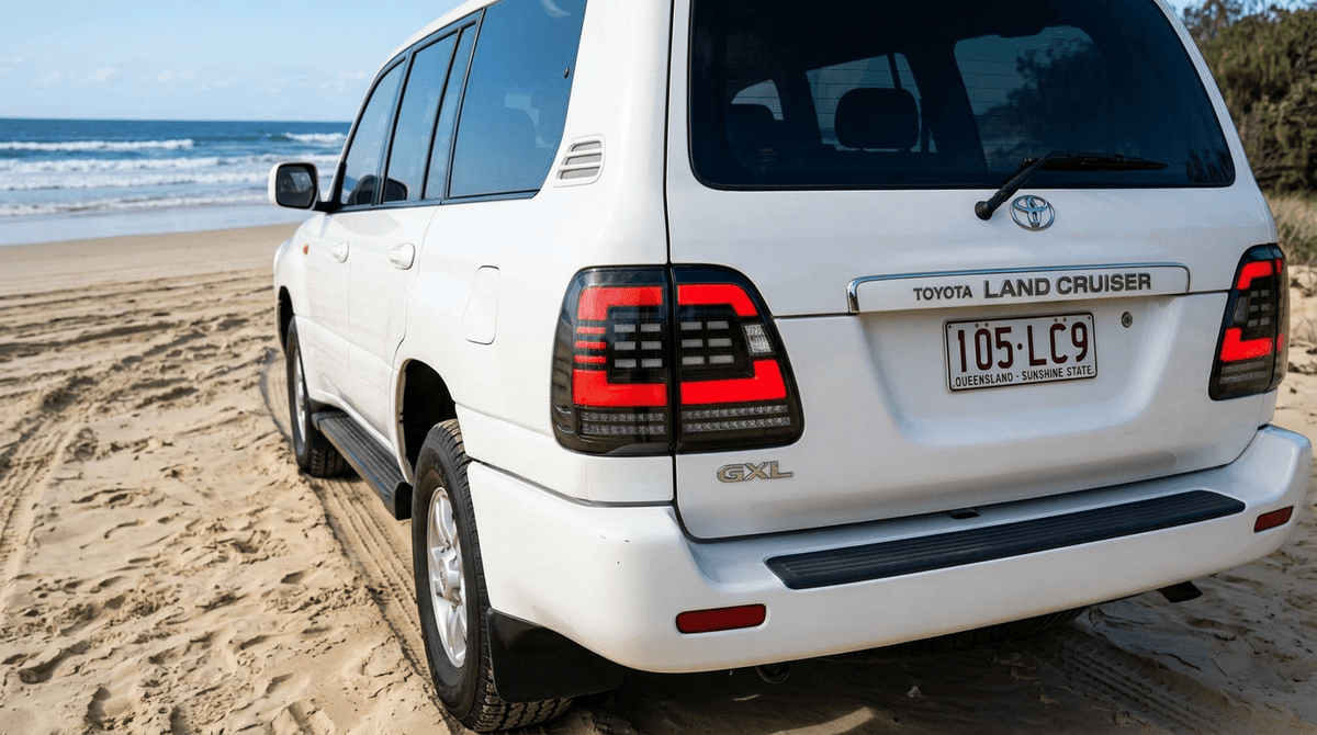 LED Tail Lights suitable for use with Toyota LandCruiser 100/105 Series 1998 - 2007 - Tech4tourers