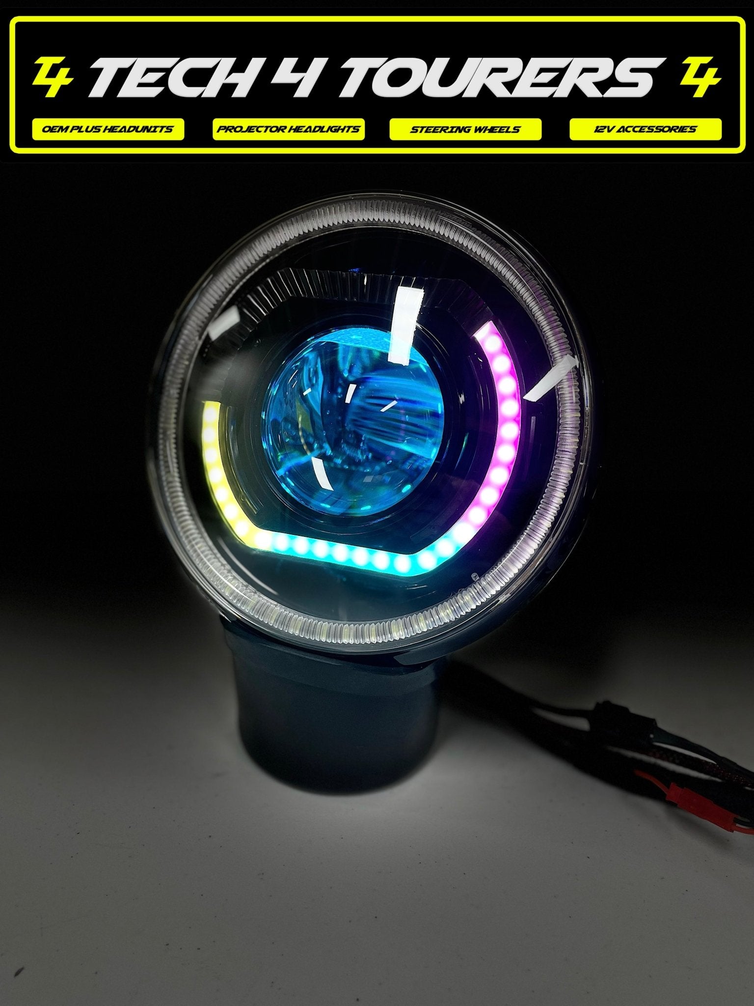 7 Inch Custom/Projector Headlights - Tech4tourers