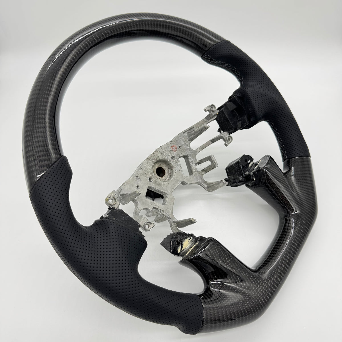 Nissan Patrol Y62 2012-2018 Steering Wheel - Carbon Fiber & Perforated leather *Clearance*