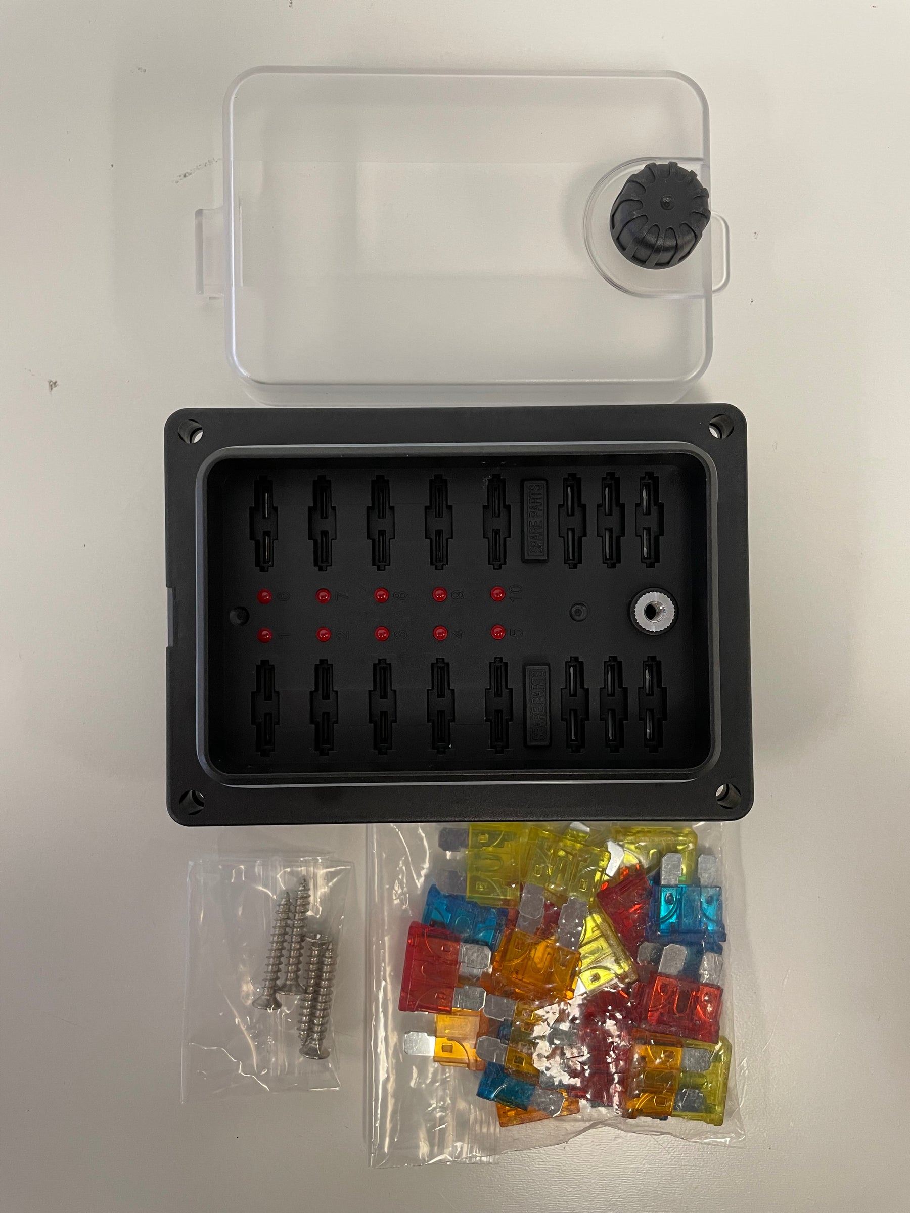 10 Way Weatherproof Fuse Box With LED