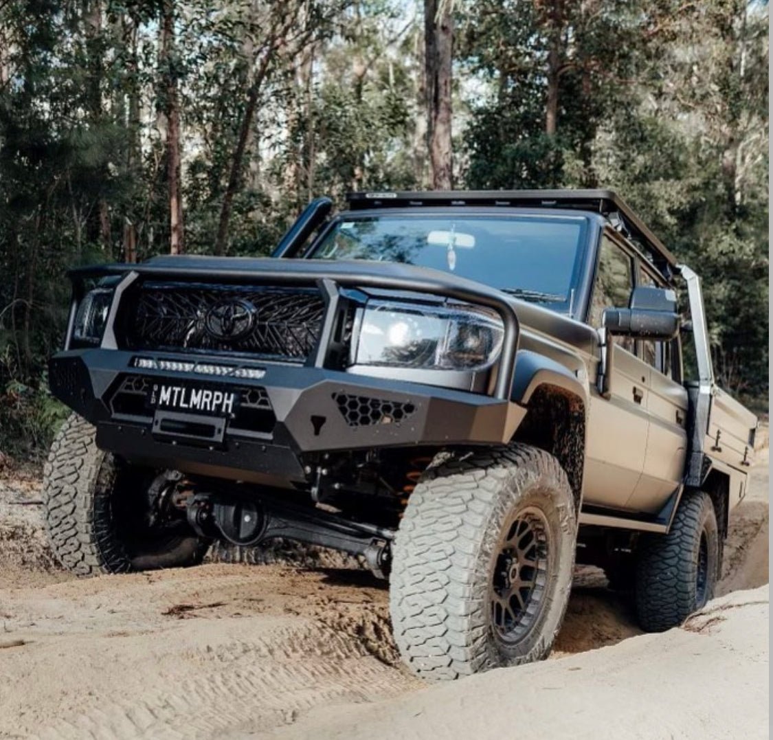Premium Projector Headlights suitable for use with Toyota LandCruiser 70 Series - Tech4tourers