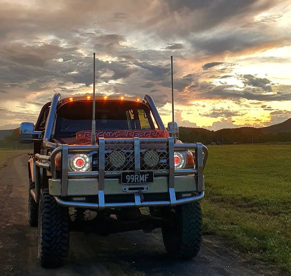 Premium Projector Headlights suitable for use with Toyota LandCruiser 70 Series - Tech4tourers
