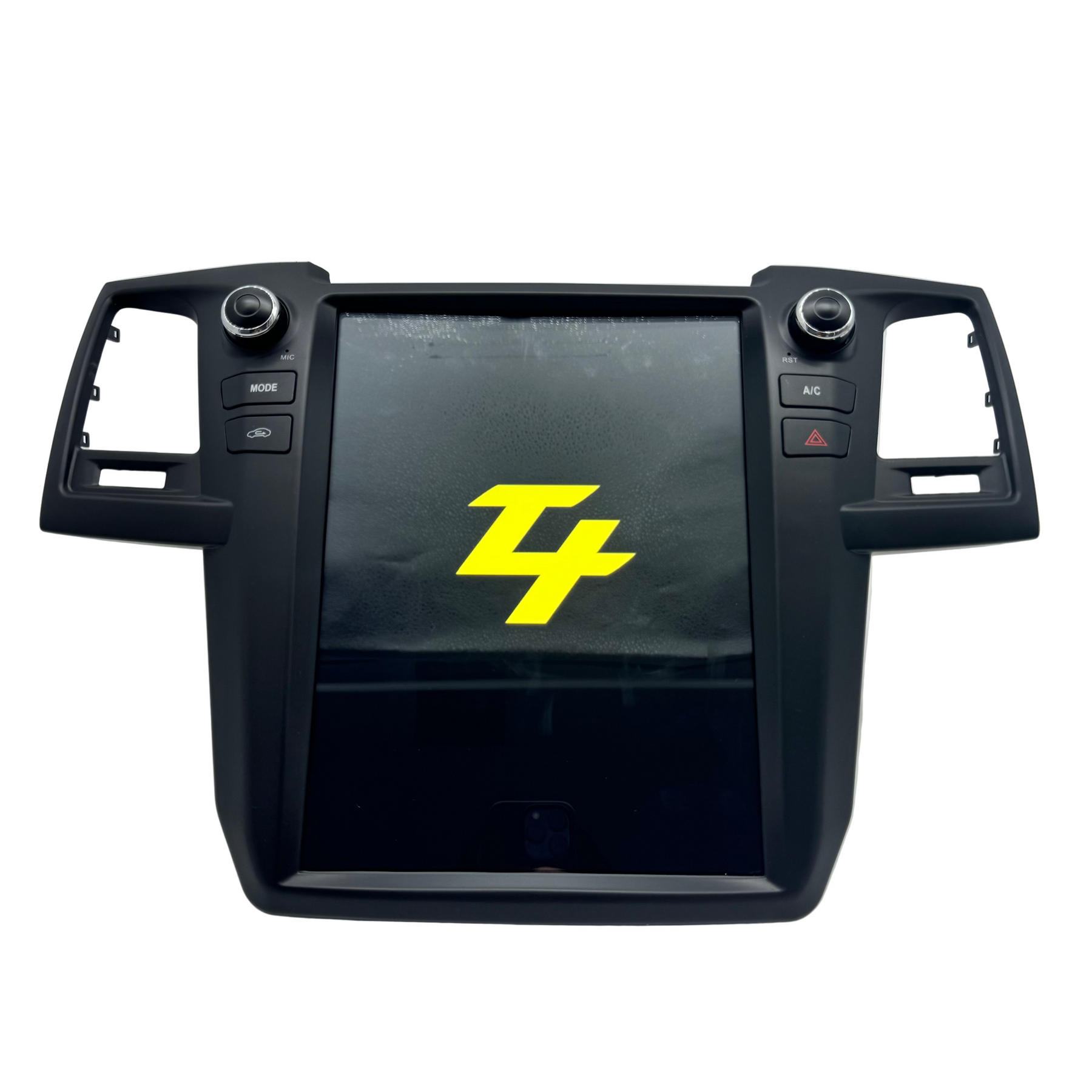 Close-up of Hilux N70 CarPlay touchscreen interface with navigation and music