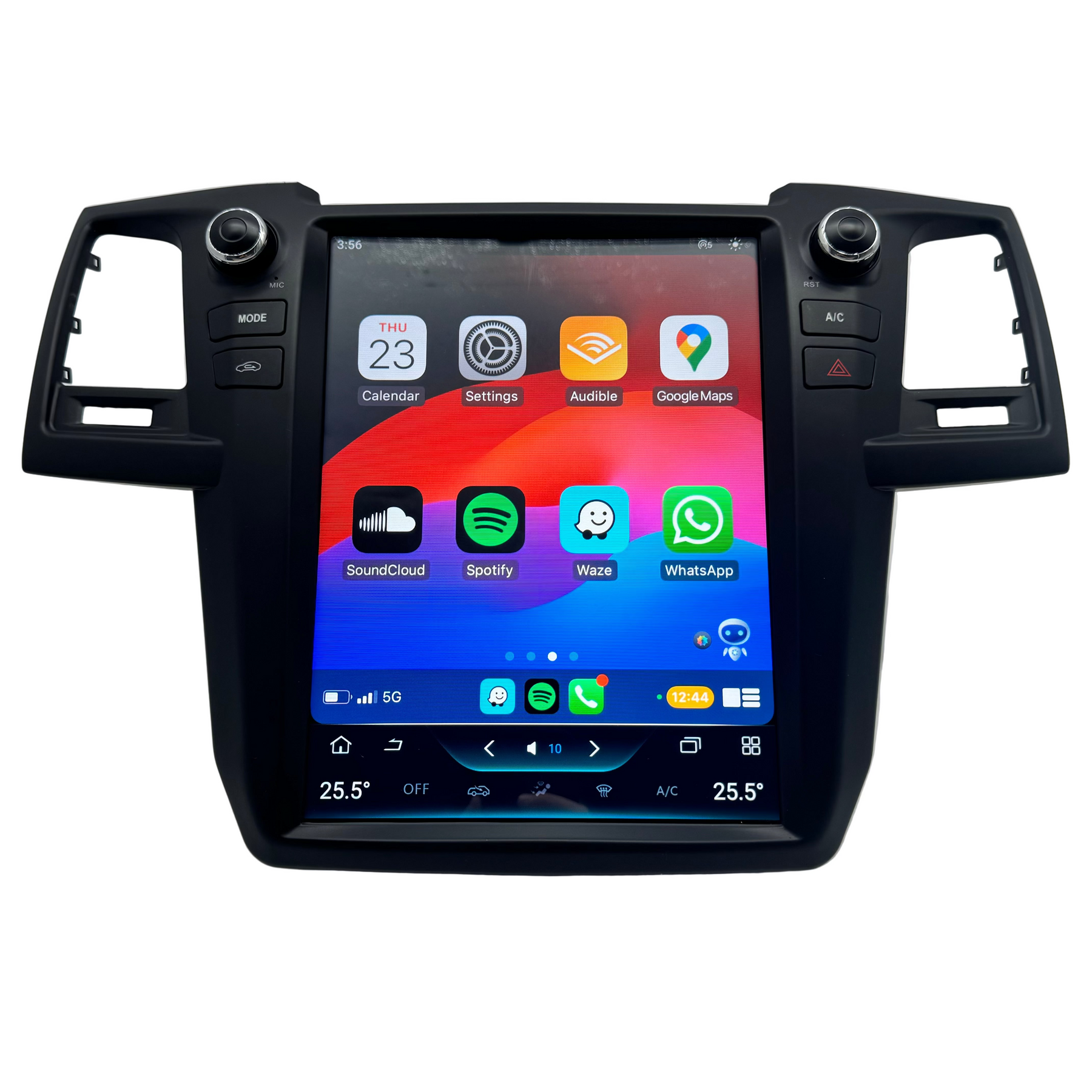 Apple CarPlay & Android Auto touchscreen head unit for Toyota Hilux N70 2005-2015