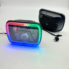 Chasing RGBW 5x7 Inch Bi-LED Headlights