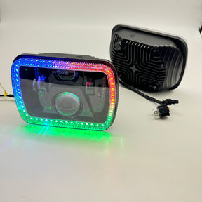 Chasing RGBW 5x7 Inch Bi-LED Headlights