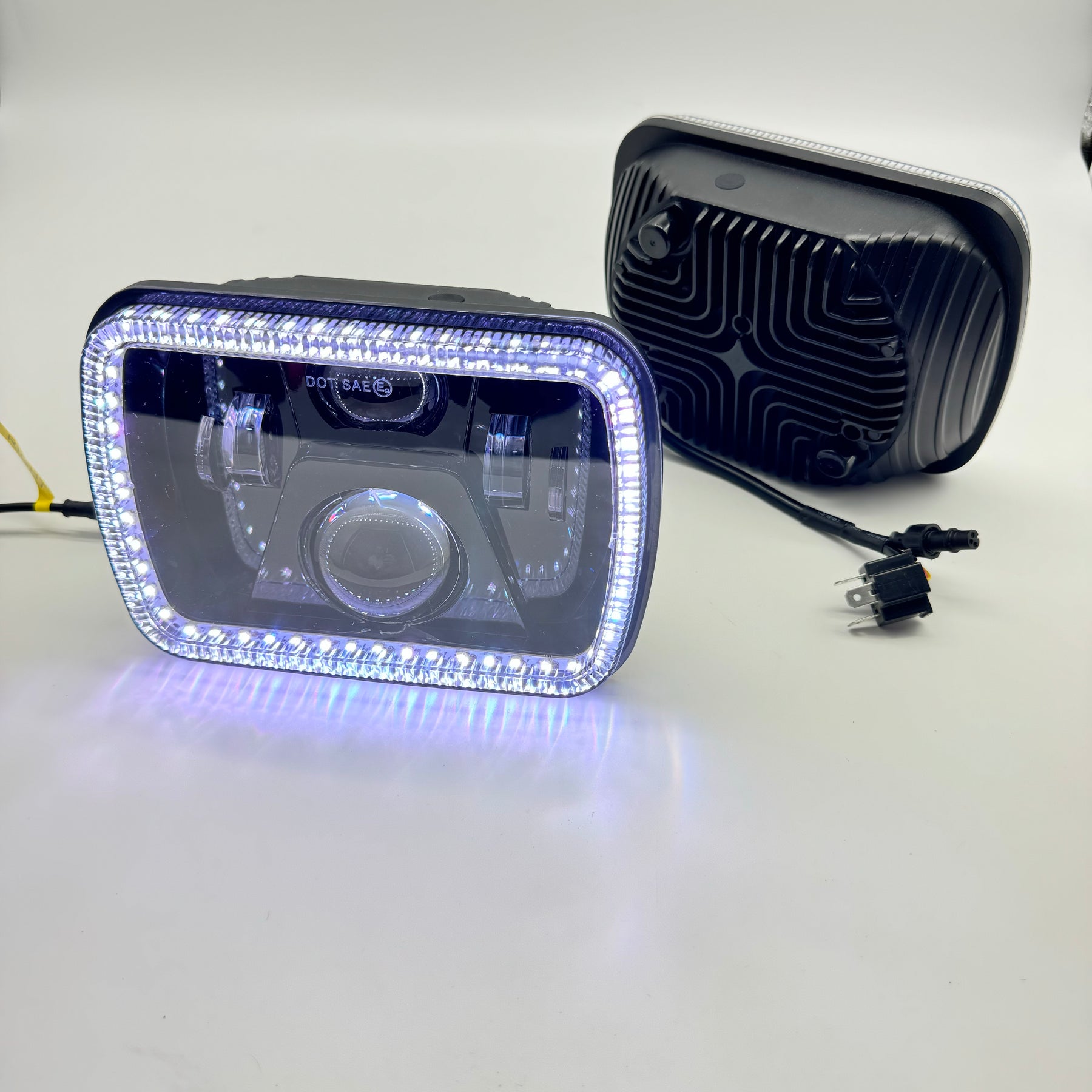 Chasing RGBW 5x7 Inch Bi-LED Headlights