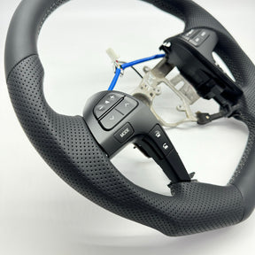 Premium Steering wheel Leather + Centre Stripe suitable for use with Toyota Hilux N70 2011-2015