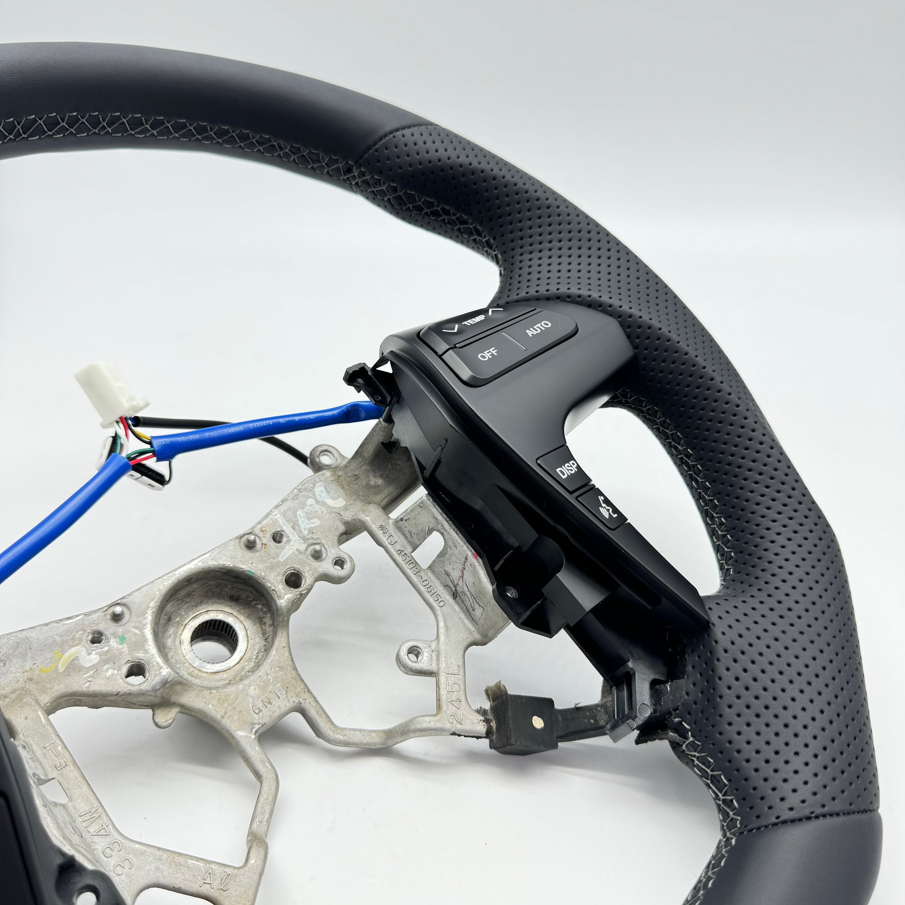 Premium Steering wheel Leather + Centre Stripe suitable for use with Toyota Hilux N70 2011-2015