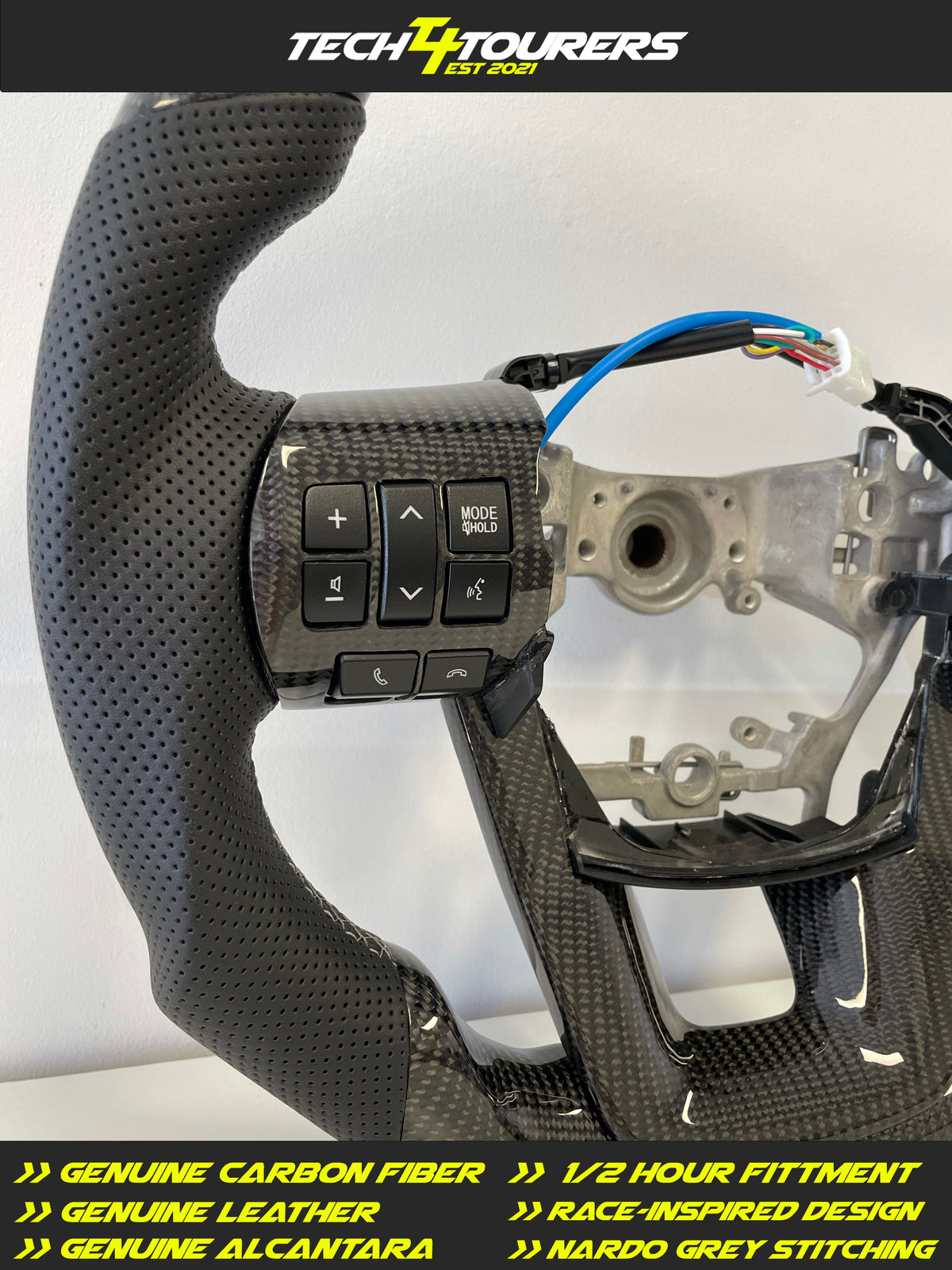 TOYOTA HILUX N80 20152023 PREMIUM STEERING WHEEL Genuine LEATHER