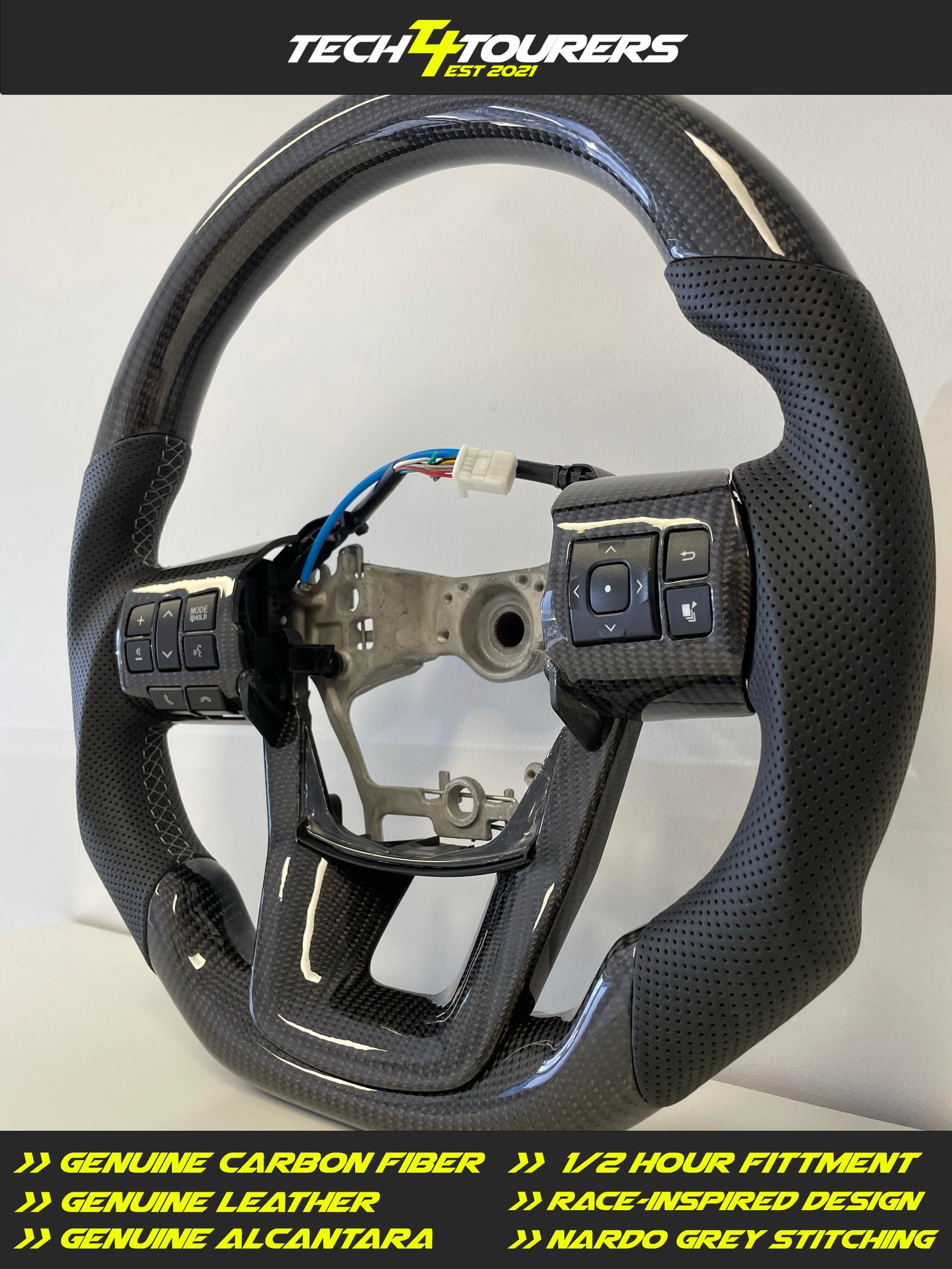 TOYOTA HILUX N80 20152023 PREMIUM STEERING WHEEL Genuine LEATHER