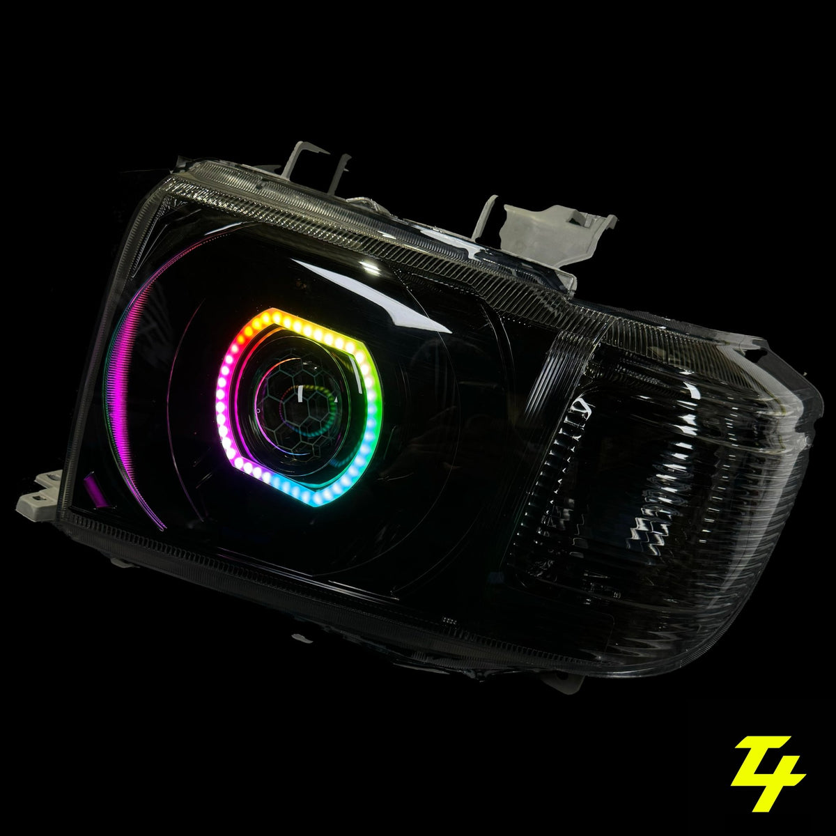 Premium Projector Headlights suitable for use with Toyota LandCruiser 70 Series - Tech4tourers