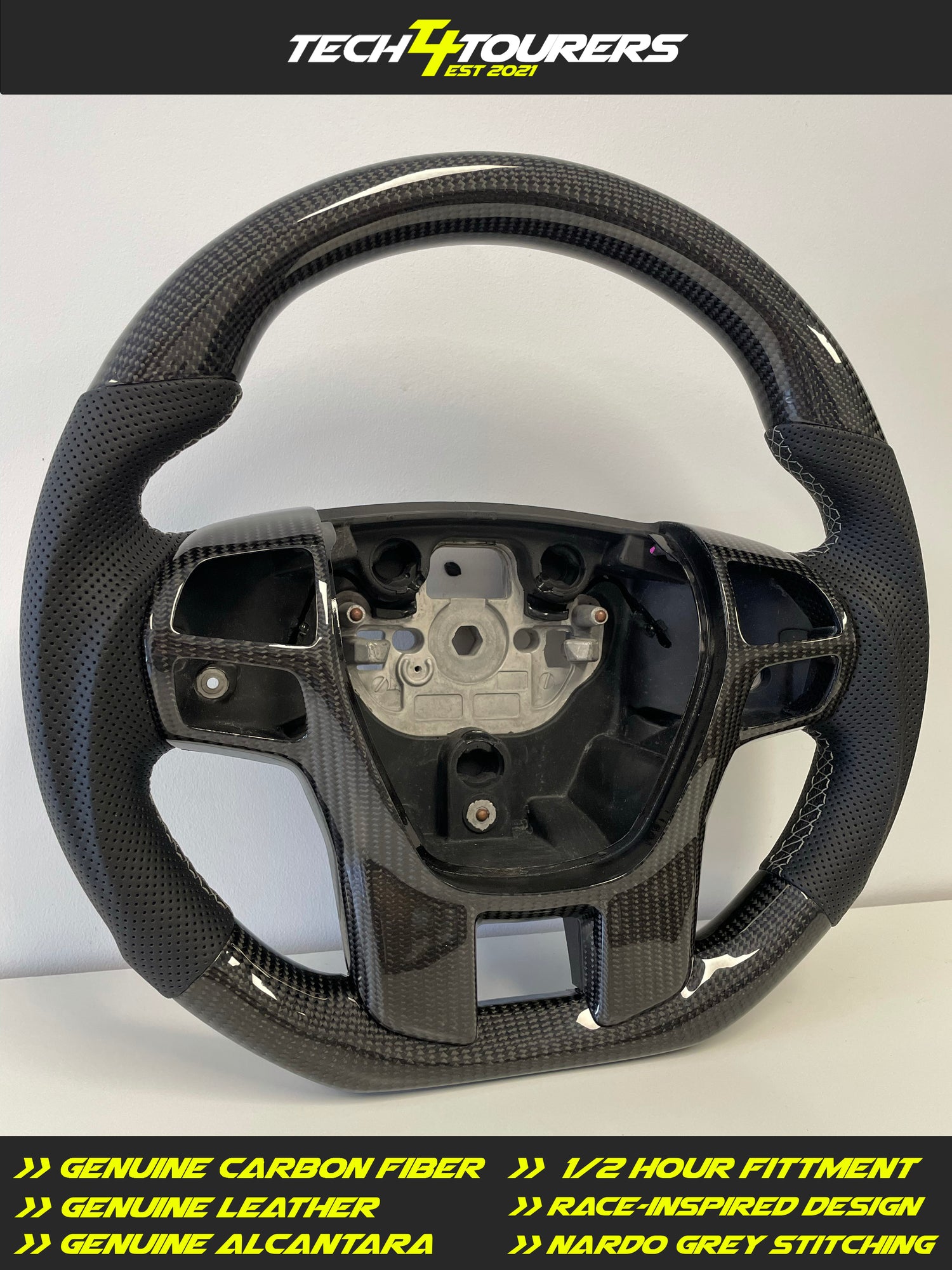 FORD RANGER PX2 2015-2022 PREMIUM STEERING WHEEL - GENUINE LEATHER