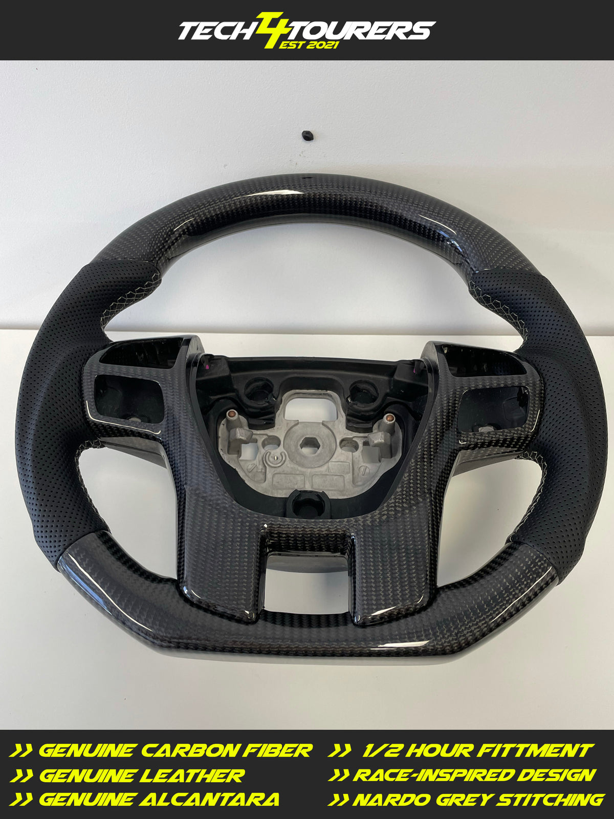 FORD RANGER PX2 2015-2022 PREMIUM STEERING WHEEL - GENUINE LEATHER