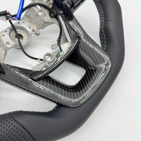 Premium Steering Wheel - Suitable for use with Toyota LandCruiser 70 2024 - 2026 Genuine Leather + Centre Stripe - Tech4tourers