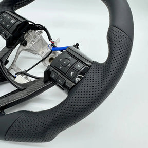 Premium Steering Wheel - Suitable for use with Toyota LandCruiser 70 2024 - 2026 Genuine Leather + Centre Stripe - Tech4tourers