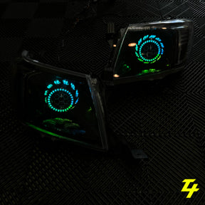 Toyota Hilux Projector Headlights - Turbine V3 RGBW