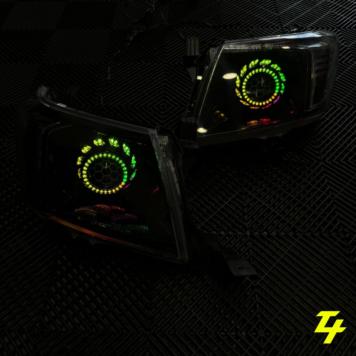 Premium Projector Headlights suitable for use with Toyota Hilux N70 - Tech4tourers