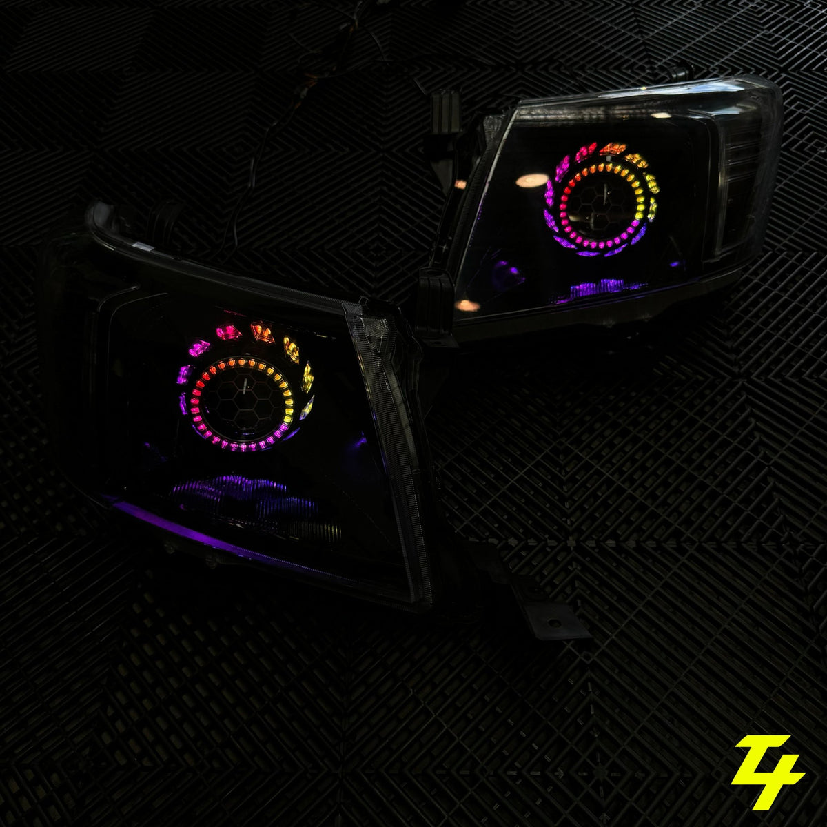 Premium Projector Headlights suitable for use with Toyota Hilux N70 - Tech4tourers