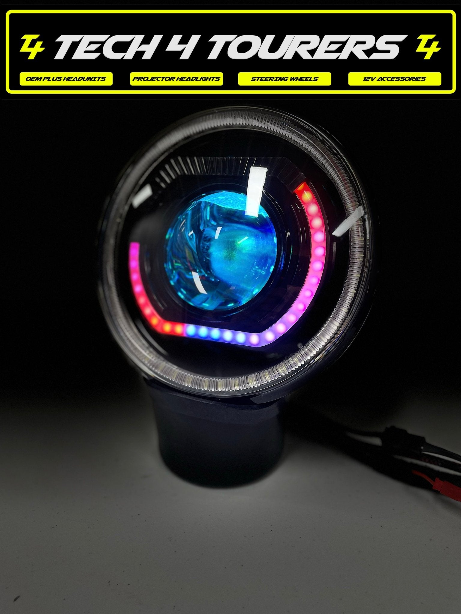 7 Inch Custom/Projector Headlights - Tech4tourers