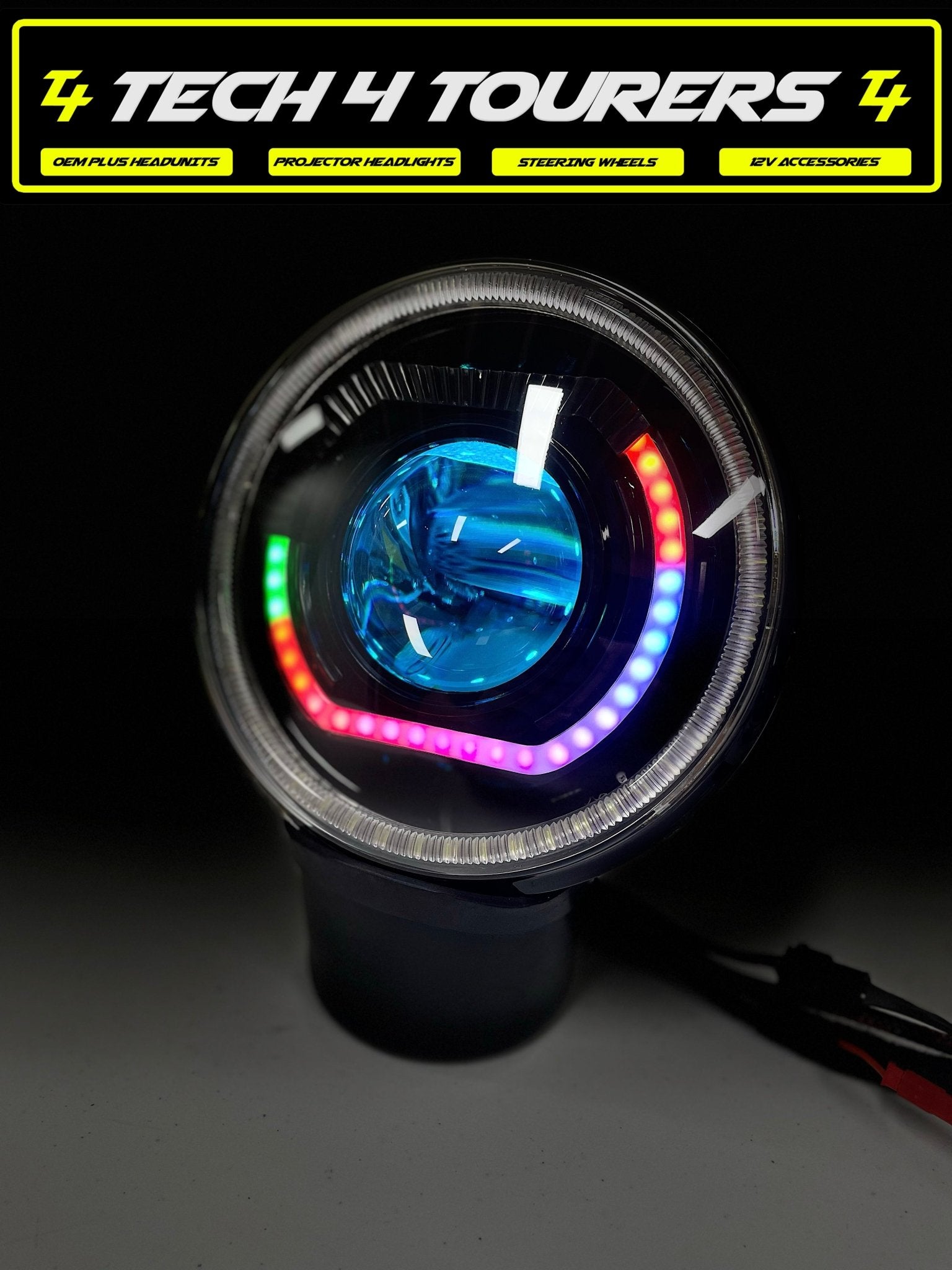 7 Inch Custom/Projector Headlights - Tech4tourers