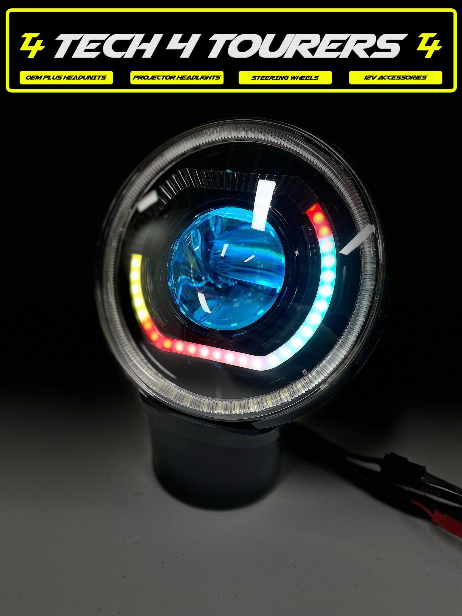 7 Inch Custom/Projector Headlights - Tech4tourers