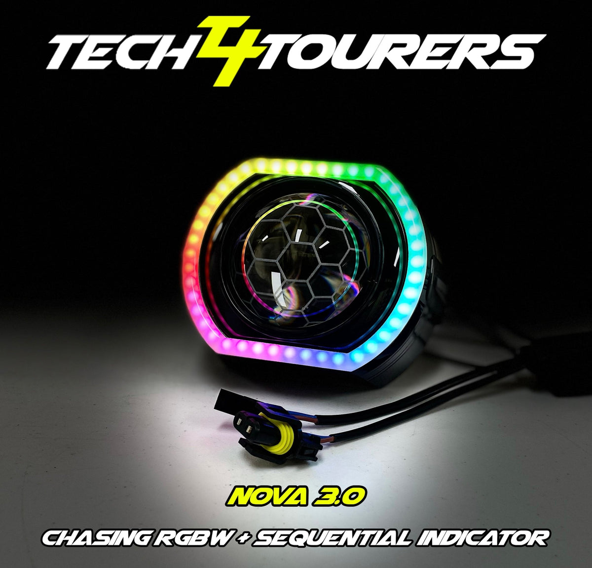 Premium Projector Headlights suitable for use with Toyota LandCruiser 70 Series - Tech4tourers