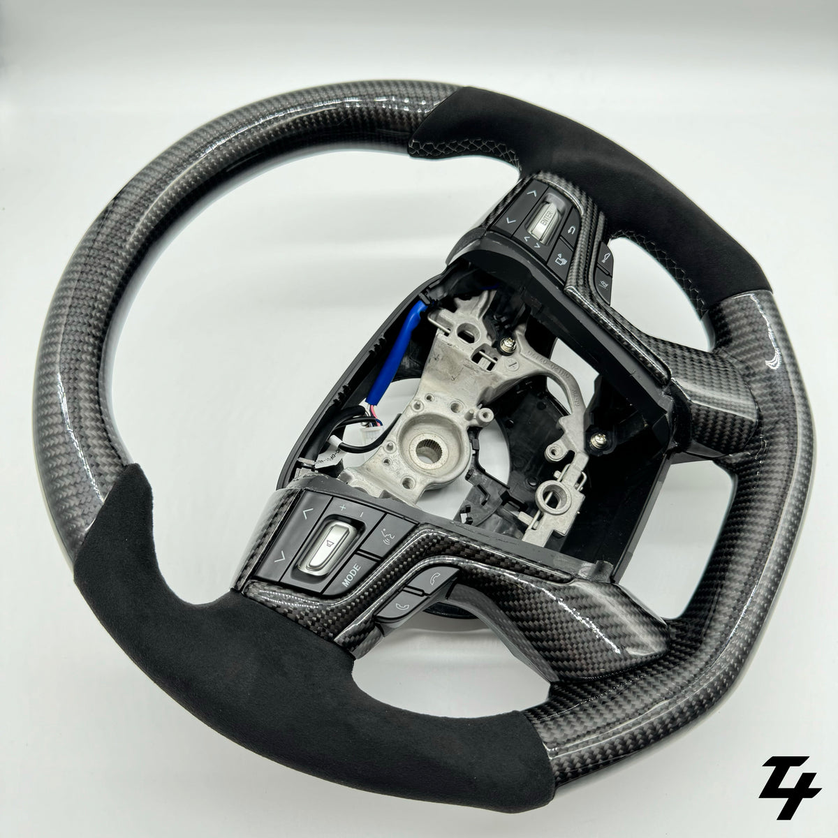 Toyota LandCruiser 200 series 2015 - 2021 Premium Steering Wheel Carbon Fiber - Alcantara