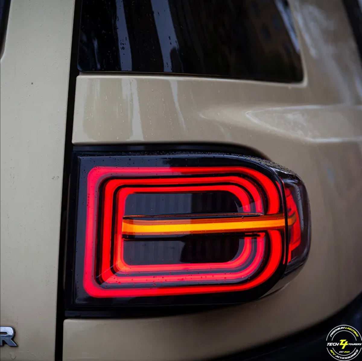 LED Tail Lights suitable for use with Toyota FJ Cruiser - Tech4tourers